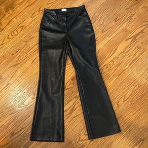 Aritzia Wilfred “Beatrix” Black Vegan Leather Pant (Size 4)